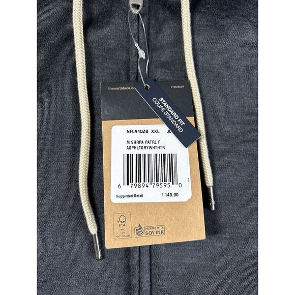 The North Face Mens Sherpa Patrol Full Zip Hoodie Size XXL - Picture 8 of 10
